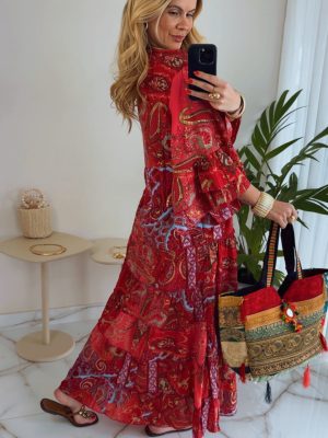 vestido laura vermelho