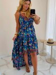 vestido midi estampado