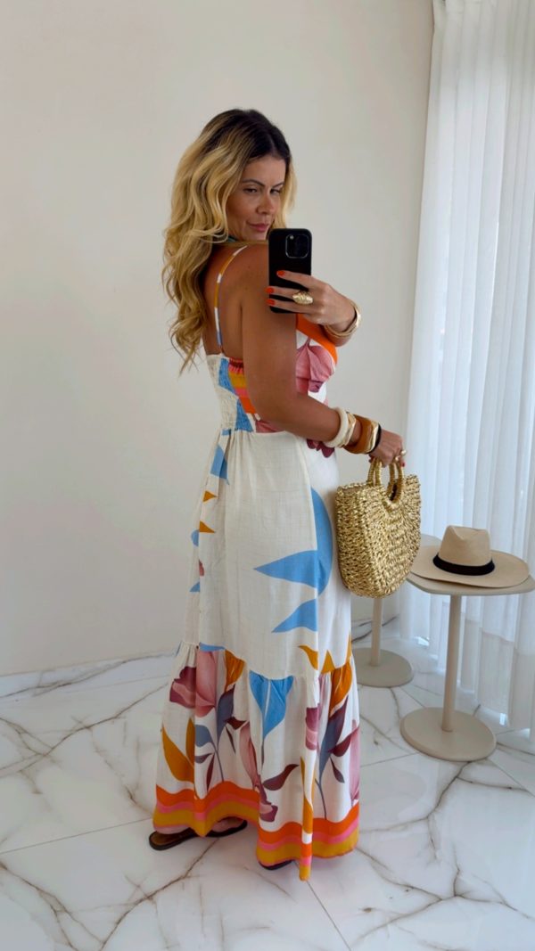 vestido midi estampado vestido midi estampado