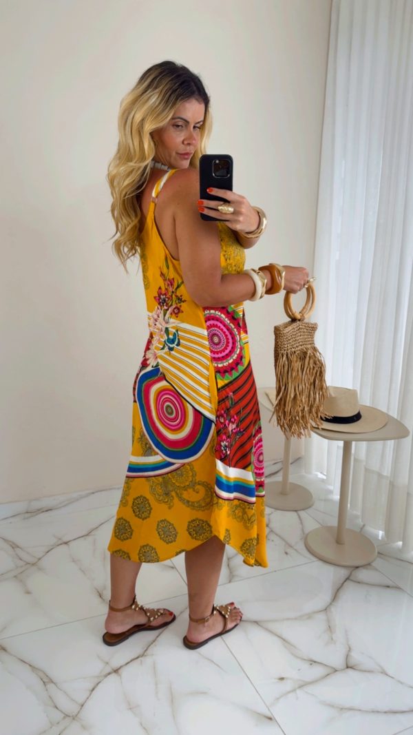 vestido midi estampado vestido midi estampado