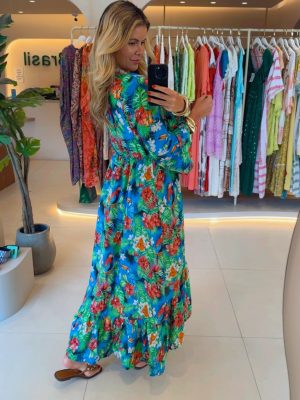 vestido raquel laranja