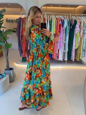 vestido raquel laranja