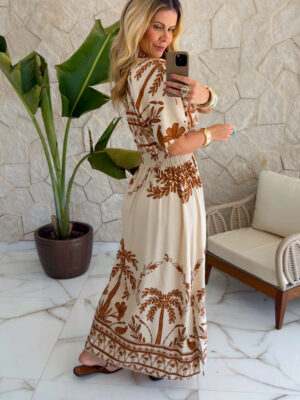 vestido midi estampado vestido midi estampado