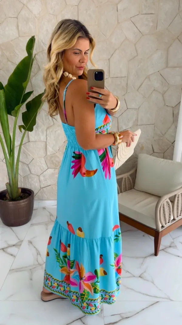 vestido viscose estampado vestido viscose estampado