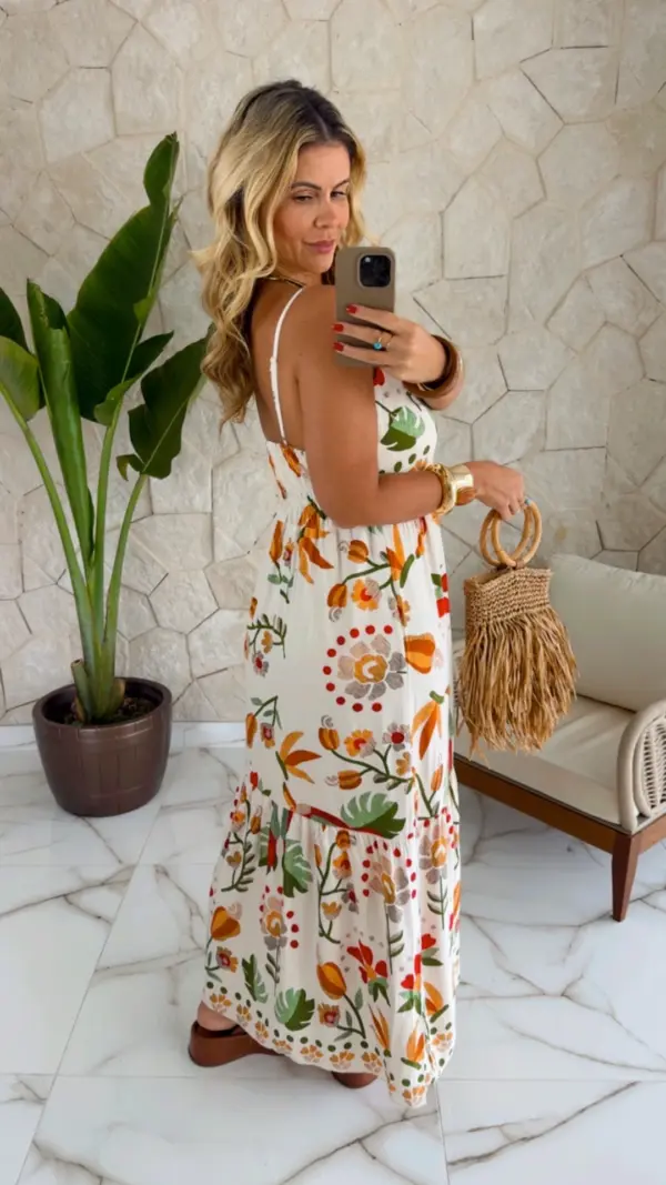 vestido viscose estampado vestido viscose estampado