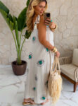 vestido boho chic verde