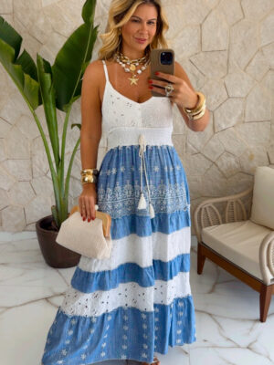 vestido boho chic jeans 1