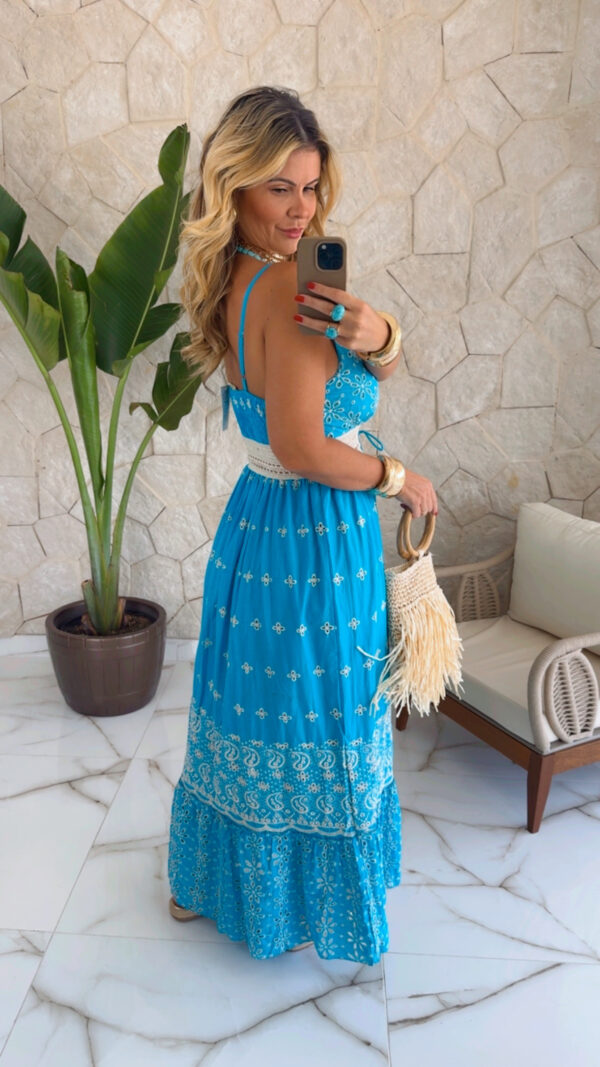 vestido boho chic luna turquesa vestido boho chic luna turquesa