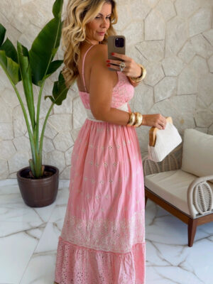 vestido boho chic luna turquesa