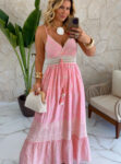 vestido boho chic luna turquesa