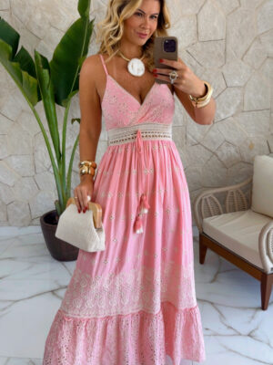 vestido boho chic luna turquesa
