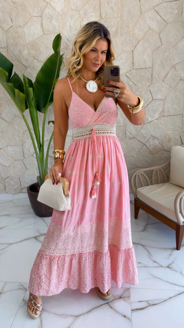 vestido boho chic luna turquesa