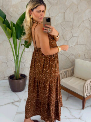 vestido nina estampado verde