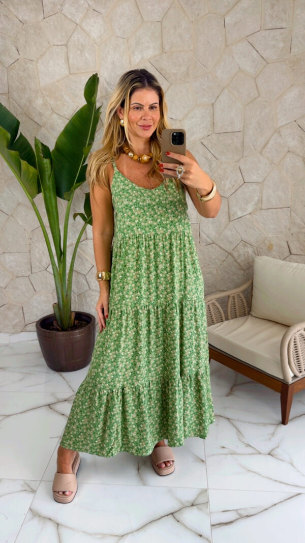 vestido nina estampado verde vestido nina estampado verde