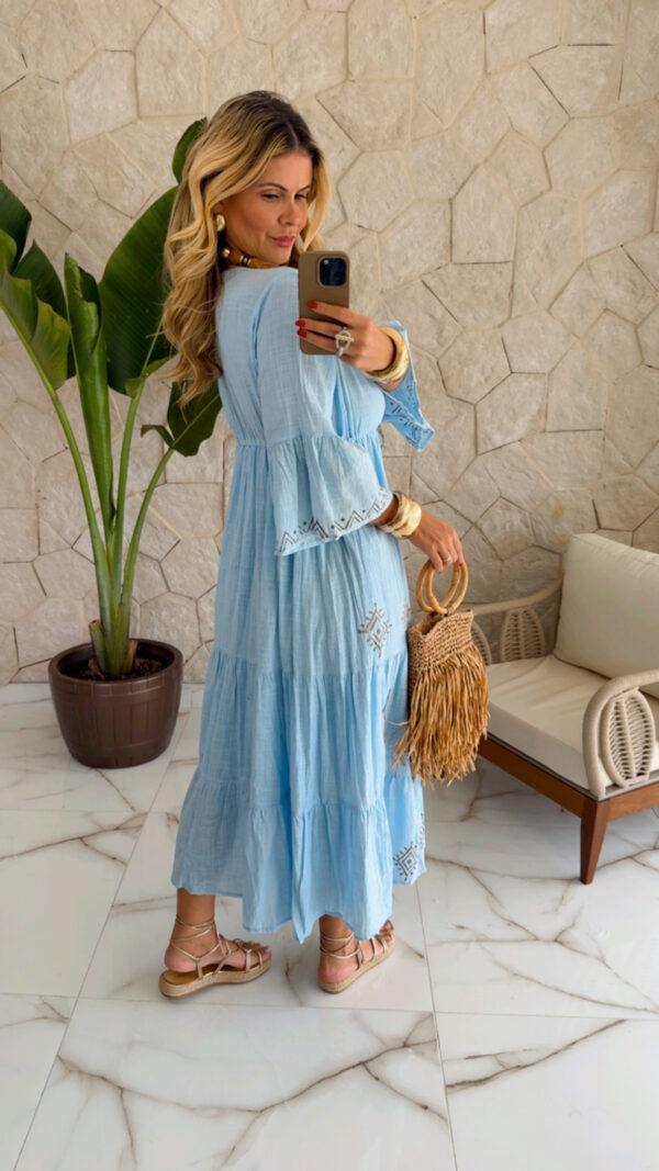 vestido boho chic bege vestido boho chic bege