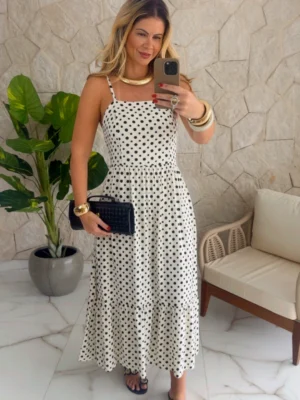vestido estampado verde