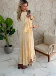 vestido boho chic lilian verde