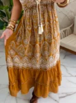 vestido boho chic caramelo