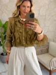 calça linho pantalona