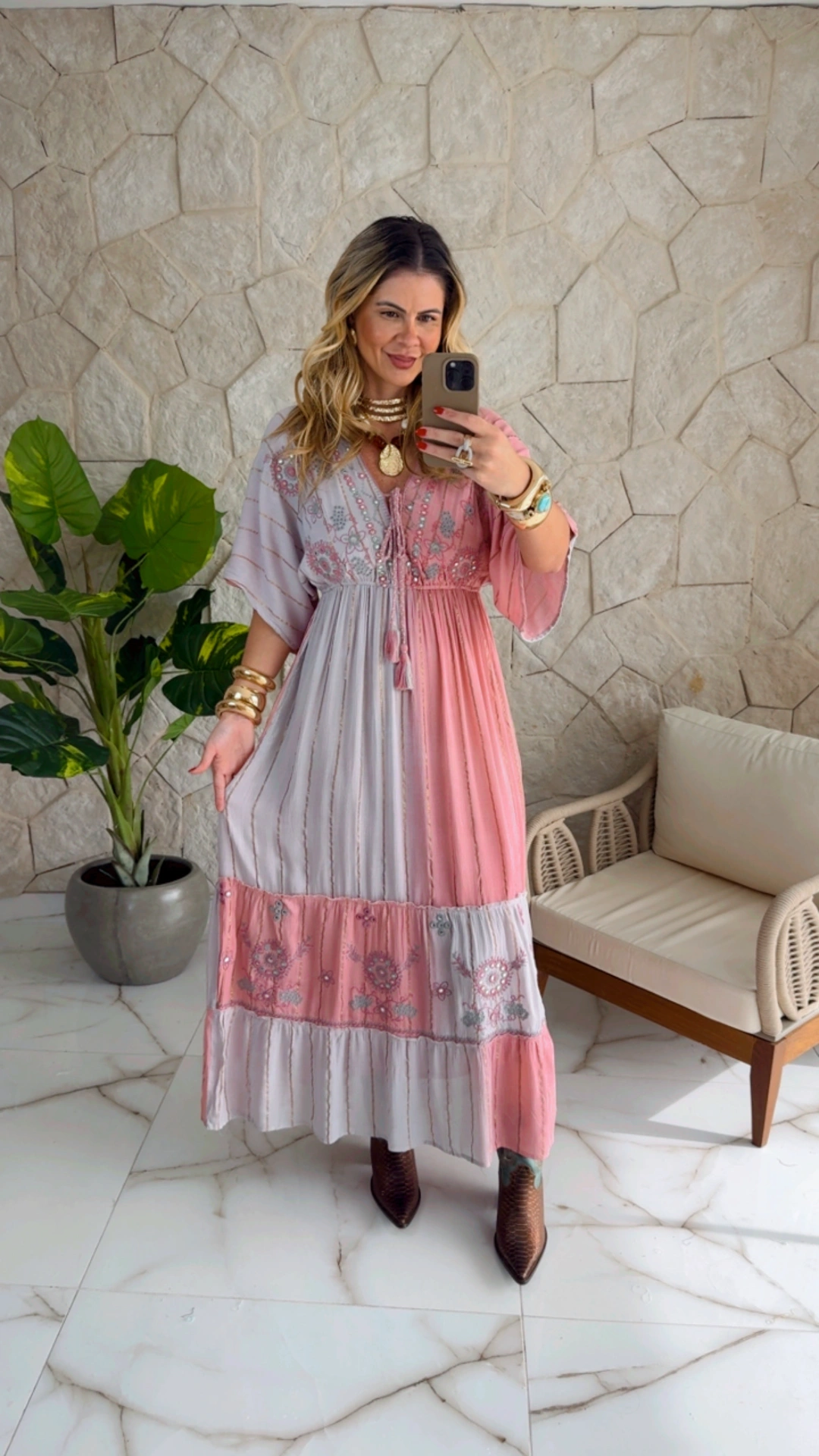 vestido boho chic flora rosa vestido boho chic flora rosa