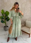 vestido boho chic vivian amarelo