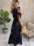vestido longo verde