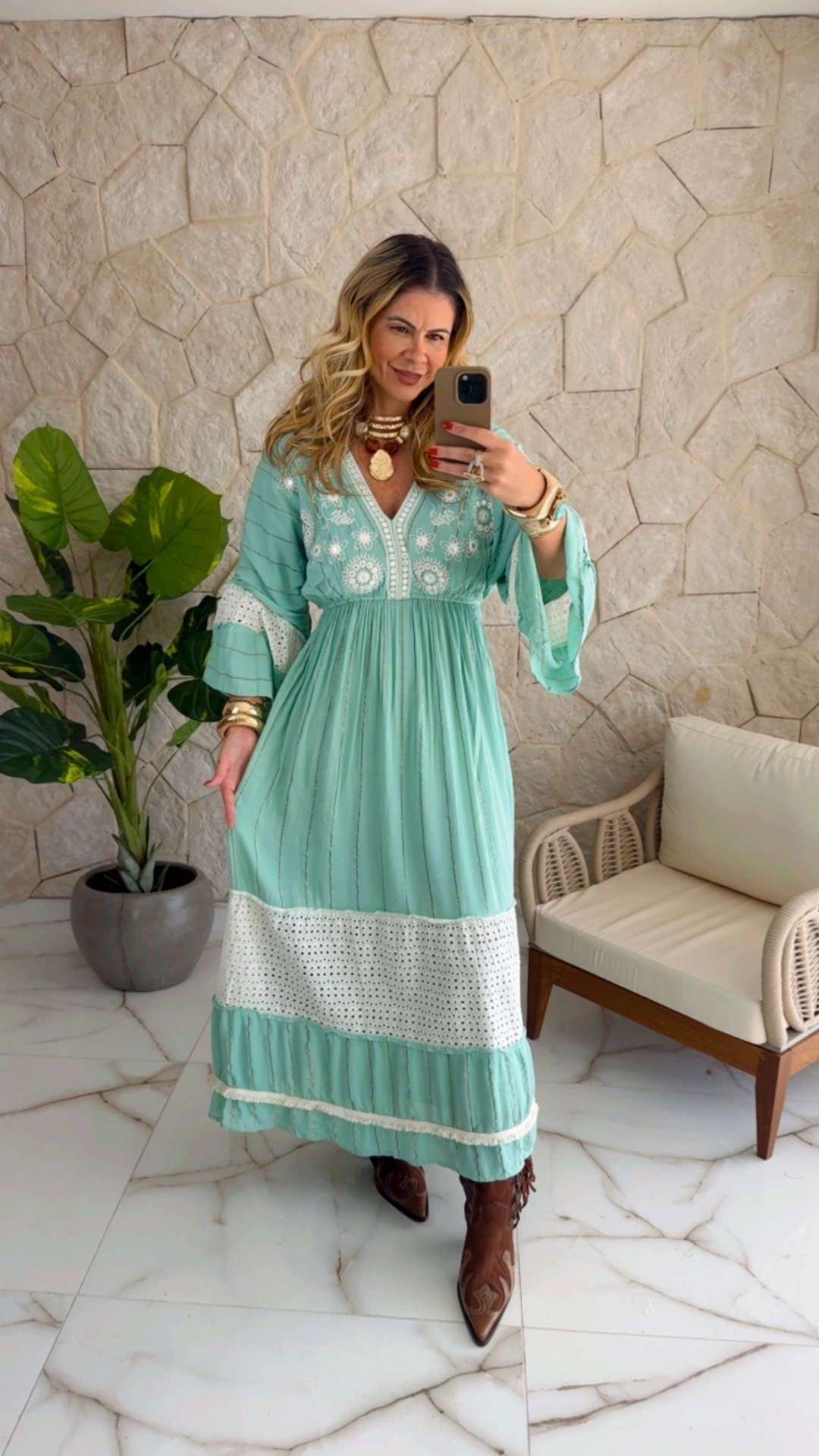 vestido boho chic luisa azul vestido boho chic luisa azul