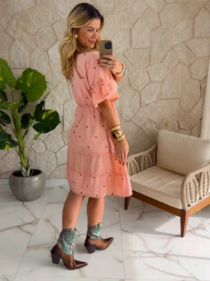 vestido boho chic cintia rosa vestido boho chic cintia rosa