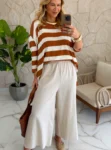 calça linho cru