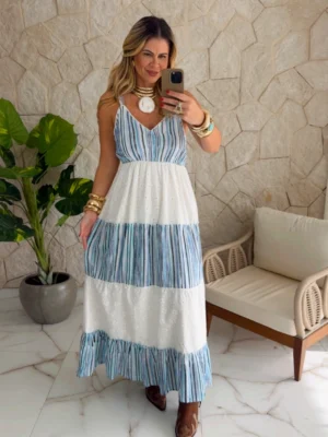 vestido boho chic deise verde