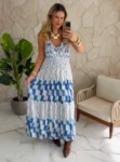 vestido boho chic karen verde