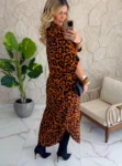 vestido longo verde