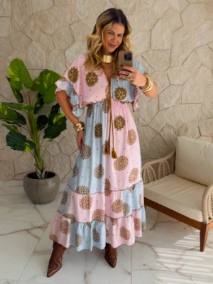vestido boho chic larissa amarelo