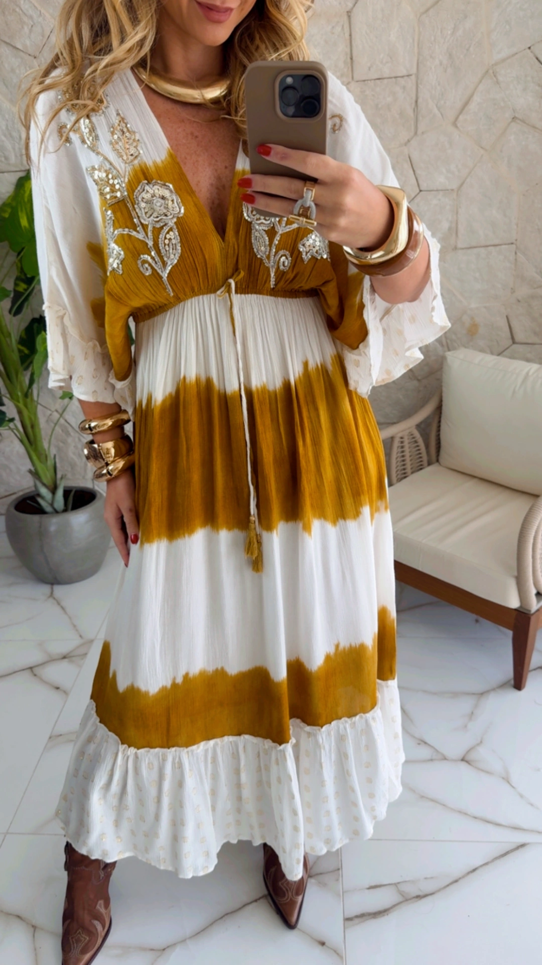 vestido boho chic tie dye vestido boho chic tie dye