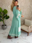 vestido boho chic luisa azul
