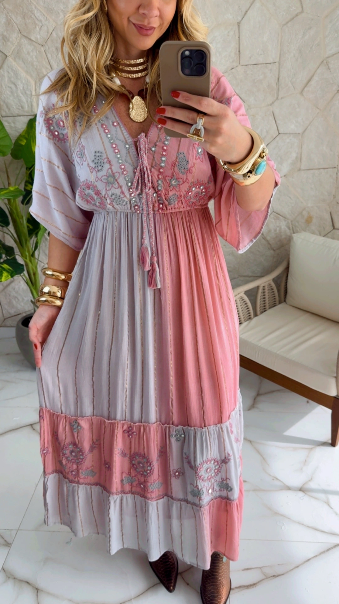 vestido boho chic flora rosa vestido boho chic flora rosa