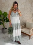 vestido boho chic deise verde