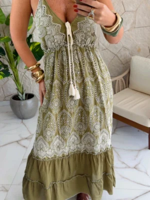 vestido boho chic caramelo vestido boho chic caramelo