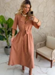 vestido longo verde