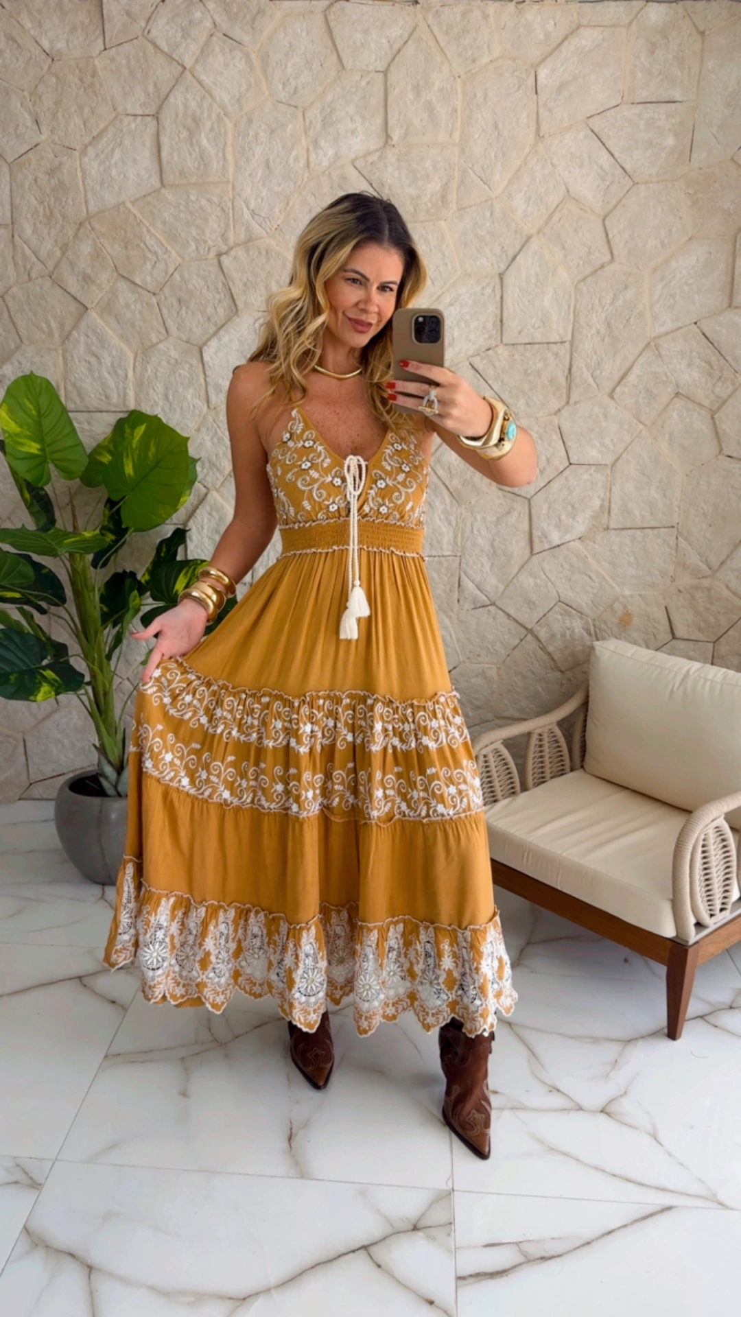 vestido boho chic caramelo vestido boho chic caramelo