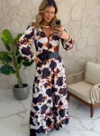 vestido longo verde
