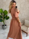 vestido longo verde