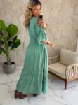 vestido boho chic lilian verde
