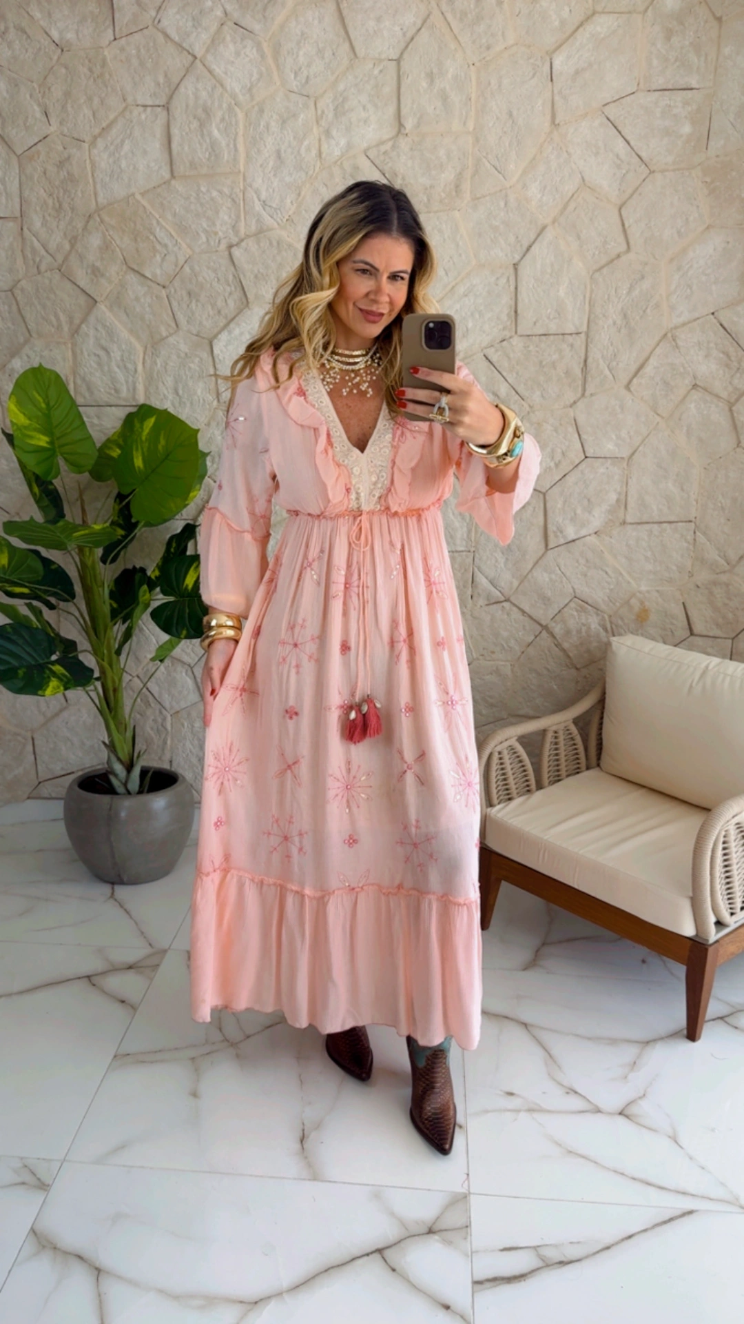 vestido boho chic azul vestido boho chic azul