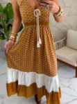 vestido boho chic verde