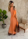 vestido boho chic lilian verde