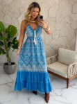 vestido boho chic caramelo