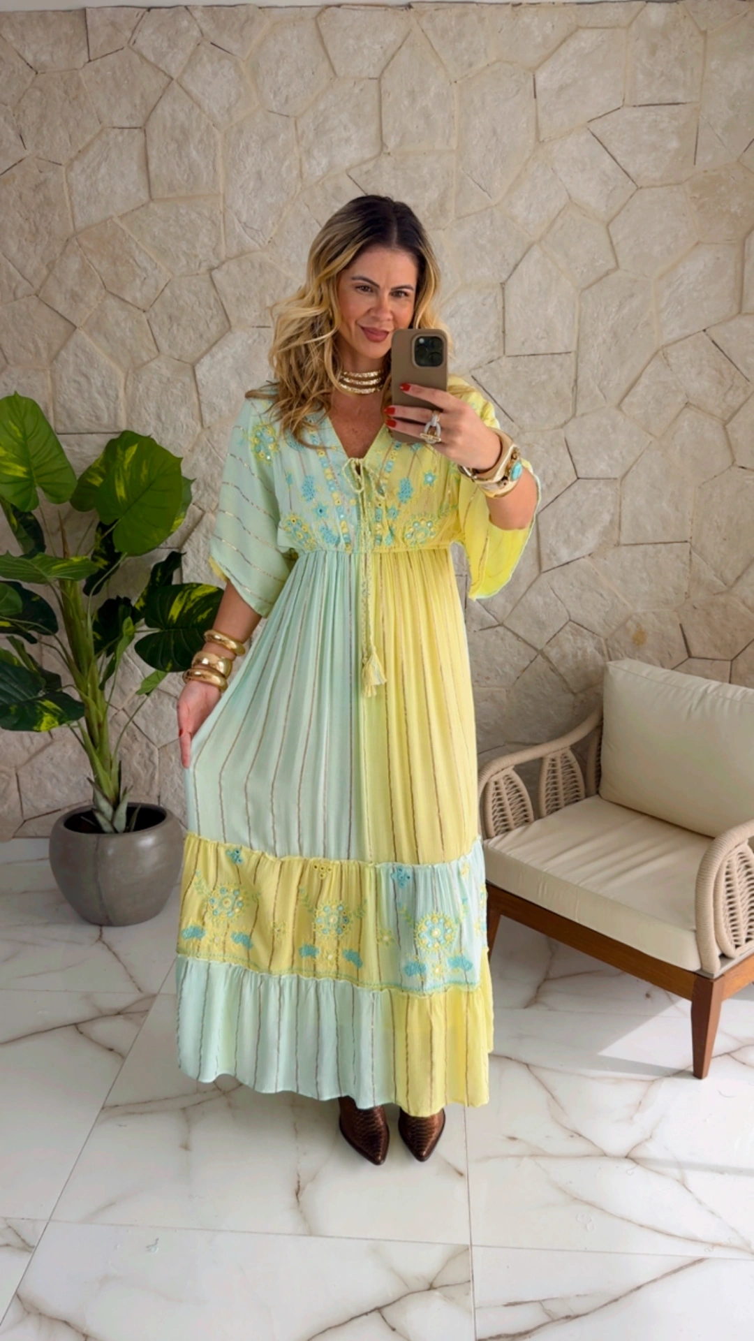 vestido boho chic flora amarelo vestido boho chic flora amarelo