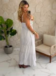 vestido boho chic lirio azul