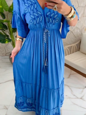 vestido boho chic lilian verde vestido boho chic lilian verde
